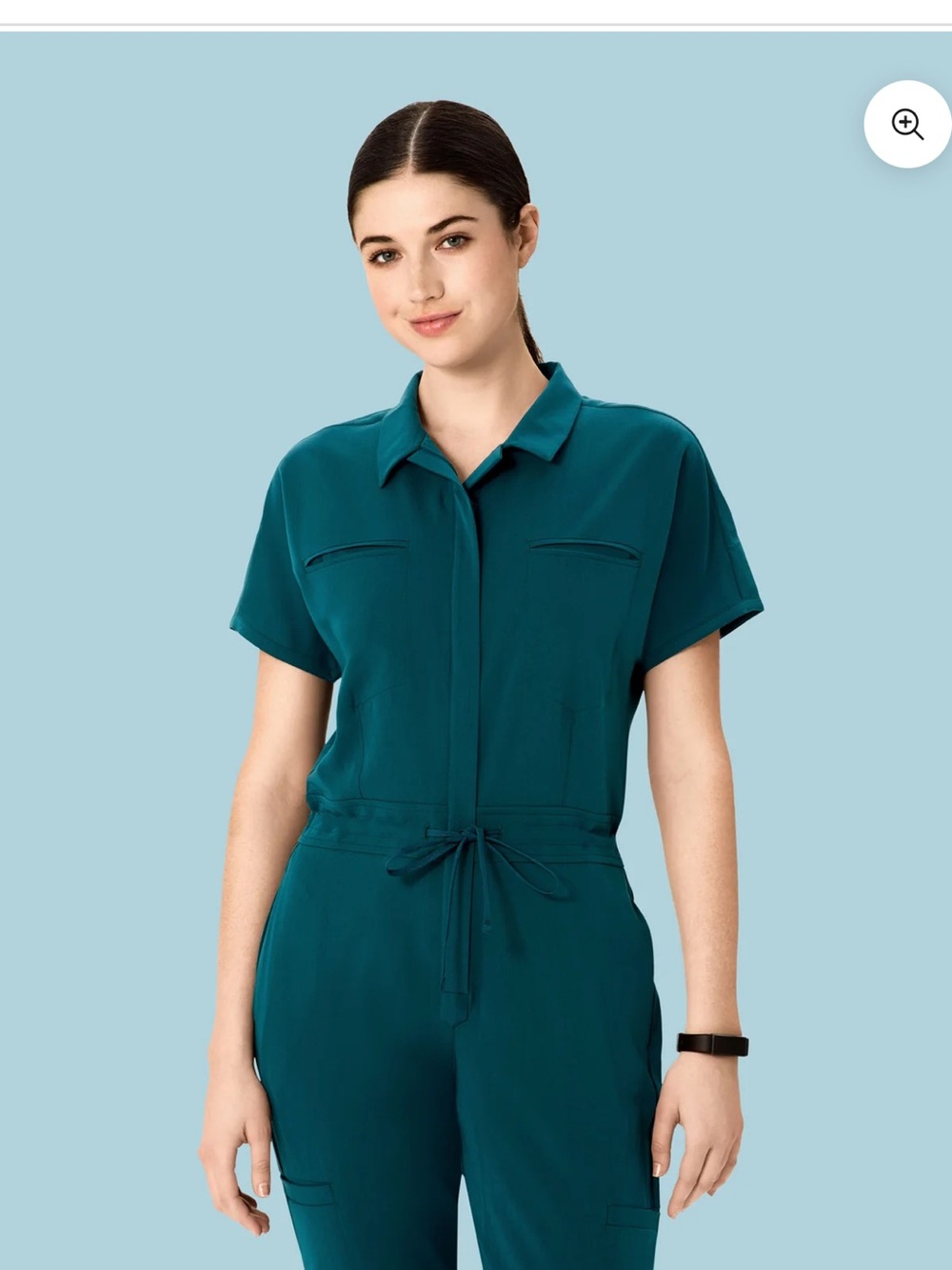 Mandala Women's Scrub Jumpsuit Petite Large NWT!